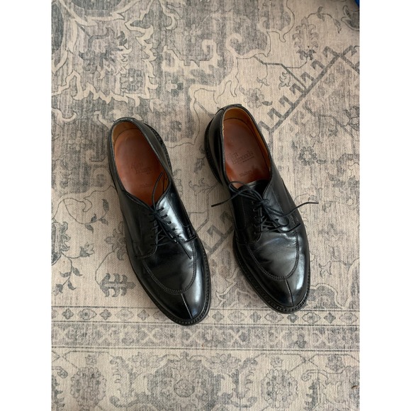 Allen Edmonds Walton Black Leather Split Toe Derby Dress Shoes - Size 9.5D - Picture 1 of 11